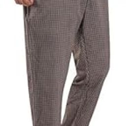 Men's Checks 100% Madras Cotton Pyjamas | Elastic Waist Regular Fit Mens Light Weight Mens long Pyjamas Cotton Casual (Pajamazing - Brownie)-image-61