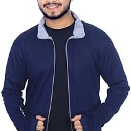 Caraba Sunscreen Jacket with UV Protection UPF 50+ for Men | Lightweight & Breathable Coolrush Jacket | Anti-Tan & SPF 50+ Sun Protection | Quick Dry Nylon Jacket for Outdoor & Sports (Navy Blue)-picture-3
