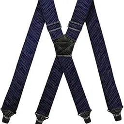 yashidun Adjustable 4 Clip Suspenders for Men and Women Elastic X Back Trousers Strap-picture-5