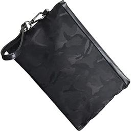 Men Camouflage Oxford Handbag Large Capacity Stylish Wallet for Business Cards Cash Coins Lightweight Durable for Daily Use, Camouflage, 29X19X3.5CM-image-29