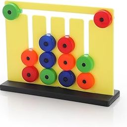 CloudTech® Learning Color and Pattern Matching Montessori Slide Puzzle Game for Kids, Multicolor – Educational Toy for Toddlers and Children – Improves Cognitive Skills, Problem-Solving-image-18