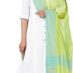 Women's Cotton Lime Green Dupatta Regular Fit,Limegreen,FR SZ-33