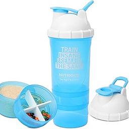 Nutrigize Shaker Bottle with compartment for protein-image-68