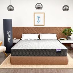 RESTOFIT Dual Comfort Orthopedic Mattress King Size | Sleep Well with 78x72x4 Inches Medium Firm King Size Mattress | 4-Inch HR Foam Mattress | Viscose Cotton, 7 Years Warranty Vacuum Roll Packaging-picture-9