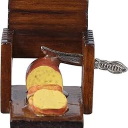 1pc Bread Slicer Miniture House Furniture Mini Kitchen Decor Toast Decorations Wooden Coffee-picture-23