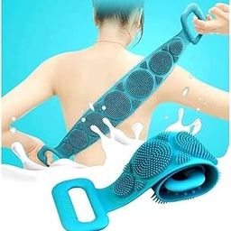 Shower Bath Belt Silicone Massager Bath Towel Dual Side Back Scrubber Belt Body Bath Brush Cleaning Tools Brush-image-49