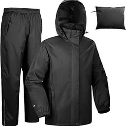 Waterproof Raincoat for Men | Lightweight & Durable Rain Jacket with Hood | Windproof & Breathable | Travel-Friendly, Bike & Motorcycle Use | Full-Length Protection-picture-38