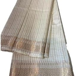 HAIDER ALI Women's Handloom Bhagalpuri Semi Silk Blend Saree Ethnic Wear with Running Unstitched Blouse Piece_01-image-19