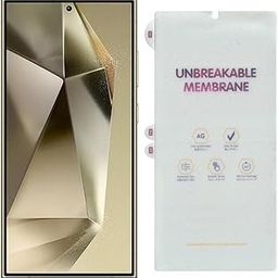 Samsung Galaxy S24 Ultra - Unbreakable 4 layer Hydrogel Membrane (NOT GLASS) Curved Screen fit - Front Screen Guard Protector (Scratchproof/Self Healing)(Gloss)-image-1