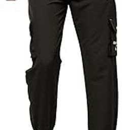 Men's Cargo Joggers with Side Pocket | Athletic Fit Track Pants with Drawstring Waistband-image-27
