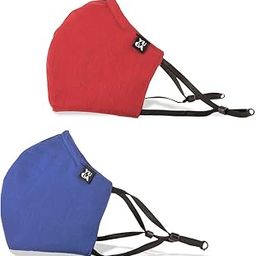 HexaShield Snug Reusable Washable Cotton Cloth Breathable Fabric Face Mask for Men and Women| Nose Clip|Adjustable Earloop | Anti-Germ | Anti Bacteria |Multicolor, Pack of 2 Large-14