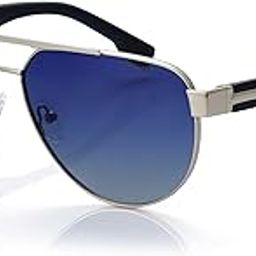 | Mazzi Aviator Polarized Sunglasses |Stainless Steel | Premium Branded Goggles for Men&Women Stylish|100% UV Proof&Anti Glare|Chasma for Driving-image-48
