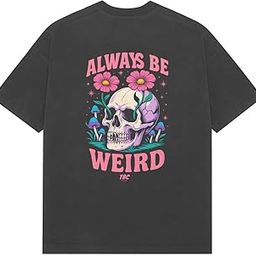 The Bombay Colony Be Weird Oversized T-Shirt | 100% Cotton Heavyweight Fabric | Drop Shoulder Baggy Fit-image-39