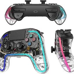 Kreo (New & Improved Mirage Wireless RGB Gaming Controller For PC, Android, iOS, PS4, Programmable Buttons, Dual motor force, Haptic Feedback,USB C & B Zero-Lag Connectivity (Not compatible PS5)-20