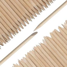 Borogo 200 Pcs Orange Wood Nail Sticks Double Sided Multi Functional Cuticle Pusher Remover Manicure Pedicure Tool for Manicure Pedicure-image-69