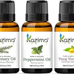 KAZIMA Combo of Rosemary Oil, Peppermint Oil & Ylang Ylang Oil - 100% Pure, Natural & Undiluted Essential Oil for Hair Growth, Skin Moisturizing, Acne, Dandruff & Joints Pain, (Pack of 3) 15 ml Each-image-15