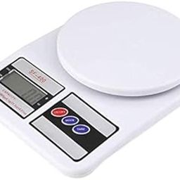 VLA Valma Electronic Kitchen Digital Weighing Scale Weight Machine (10 Kg - With Back Light) Sf-400 Pack Of 1, White-picture-30