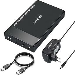 USB 2.0 2 in 1 External Hard Drive Casing for 2.5 Inch & 3.5 Inch Sata Hard Drives, All in One Combo HDD/SSD External Enclosure. (USB 2.0) (Black)-picture-11