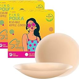 Nipple Cover Reusable for Women 8 CM| Nipple Pasties Silicone - Ultra Thin |Invisible & Skin Friendly Adhesive|Up to 12 Hrs Sticking Capacity |Reusable Cloth Bag-image-38