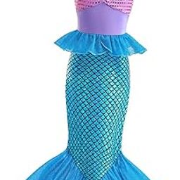 CLUB BOLLYWOOD®Kids Girls Mermaid Costume Princess Dress Party Mermaid Tail Skirt 150cm| Costumes, Reenactment, Theater | Costumes |1 Mermaid Costume Dress for Kids Girls-image-28