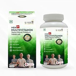 U-VITA Men 50+ Multivitamin | 30 Vitamins & Minerals | 16 Herbal Extracts | Boosts Energy & Overall Health | 30 Veg Tablets | Formulated in the UK-16