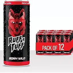 Ruff n Tuff Energy Drink | Ready To Drink 250ml can| Infused with High Caffeine, Taurin and Vitamin B complex | For hitting the gym, the field or just tackling a busy day | Pack of 12-image-26