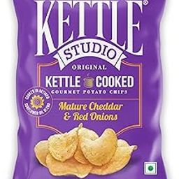 Kettle Studio Mature Cheddar & Red Onions Potato Chips 113g-image-21