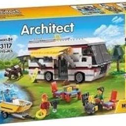 Coracy Architect 3-in-1 Vacation Getaways Building Blocks Set | 792+ Pieces Creative Construction Toy for Kids 6+ | Build Beach House, Poolside Villa & Mountain Cabin (Multicolor)-image-47