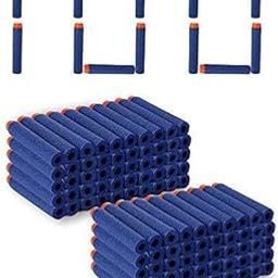 AmigozZ 36 Months Plastic Foam Bullets Pack Compatible For Nerf N-Strike Elite Toy Guns (Blue, 100)-picture-26