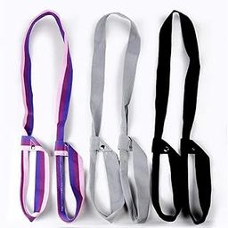 Ubersweet® Adjusta Yoga s Yoga Shoulder Carrier Yoga Exercise Stretch Yoga s Fitness Gym Sports 165cm Long : Black-image-11