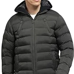monte carlo Mens Solid Olive Hooded Neck Full Sleeve Jacket_-picture-24
