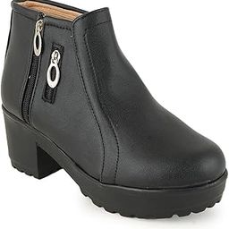 Women Casual Block-Heeled High-Top Boots-image-83