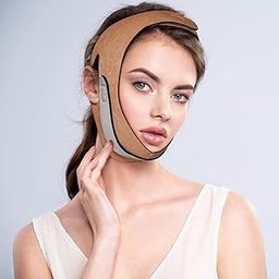 JIAVAXA Face Slimming Strap Reusable Double Chin Reducer Adjustable Antiaging Face Lift Extra Grip Anti-wrinkle Face Slimmer V Line Face Lifting Mask Chin Strap (Face Slimming Strap)-21