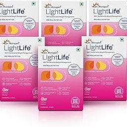 Dr. Morepen LightLife Pre-Meal Nutrition Mix | For Men & Women | 60 Sachets | Flavor-Fruit Punch-95