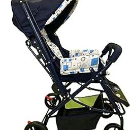 Dumbledo Premium Stroller: Ensuring Baby's Safety and Comfort with 2-Point Harness, Anti-Fold Safety Lock, Sturdy, 3 Adjustable Recline Positions, Sun Canopy, Shopping Basket, and Blue Mattress-picture-14
