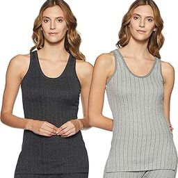 Women's Premium Round Neck Sleeveless Regular Fit Upper/Top Thermal - Pack Of 2 (Multicolour_95 Cm), Multicolor-4