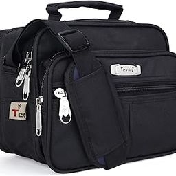 Teo Unisex Nylon Black Shoulder Bag Small Size 14 Liters Dimension: L-30,B-20,H-23 CM-image-12