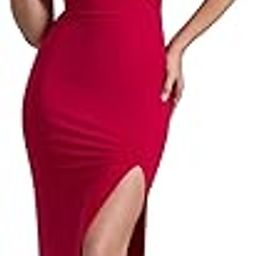 Off Shoulder Women partywer Bodycon Dress with Slit on The Front-image-70