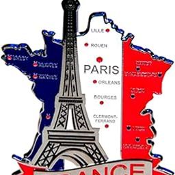 TC The Customizers Set of 1 France Printed Fridge Magnet Set Funky and Quirky Designs || MDF Wood Material Magent for Fridge Decoration || Fridge Magnets Refrigerator Stylish Set Kitchen-image-7