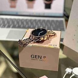 EVAENTERPRISES Premium Luxurious Gen 9 Smartwatch | HD Display Gold Metal Strap & Activity Tracker | Bluetooth Calling | Customizable Watch Faces | Water Resistant Smartwatch for Women (Gen9_01)-image-39