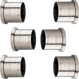 Ferio Curtain Pipe Holder for Curtain Rod End Caps Double Curtain Rod Holders Wall to Wall Brackets Curtain Brackets Full Set for Window Curtain and Door Curtain Holders (Pack of 6,Stainless Steel)-image-92