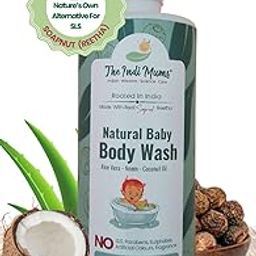 The Indi Mums Reetha-Based Natural Baby Body Wash - Protects Natural Oils & Promotes Skin Health, Suitable for Newborns, Toddlers and Kids,Gentle, No Tear, PH Balanced & Hypoallergenic Formula, 0 Month+ | 500ml |-19