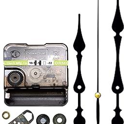 KEDAR® Ajanta Quartz Ticking Movement Machine for Wall Clock with Fancy Needles (Made in India) 74-18
