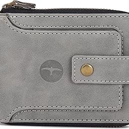 Vegan Leather Round Zipper Classy/Trendy Men's Wallet | Gents Purse with Card Slots (Grey)-picture-21