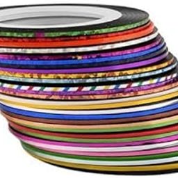 HEAVENGLOW 3x1.0mm 30 Colors Striping Tape Line DIY Nail Art Tips Sticker Decoration-3