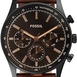 Fossil Sullivan Analog Black Dial Men's Leather Watch-BQ2457-7
