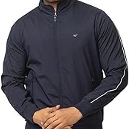Winter Wear Casual Wear Polyester Full Sleeve Zipper Stylish Solid Men Windchater jacket-image-98