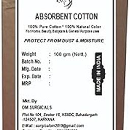 NUVO MEDSURG Cotton For Baby Care, Beauty Care and Multipurpose Uses 100 Gms (Pack of 10)-image-27