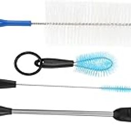 Cabilock Bottle Brush Cleaner, 4 Pcs 1 Set Long Water Bottle Straw Cleaning Brush Bottle Brush Kitchen Wire Scrub Set for Glass Different Bottles-24