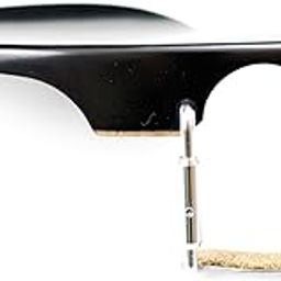 Violin Guarny Model Chin Rest 4/4 Solid Ebony Wood With Stander Bracket With Hill Clamp(Red & Black)-image-95